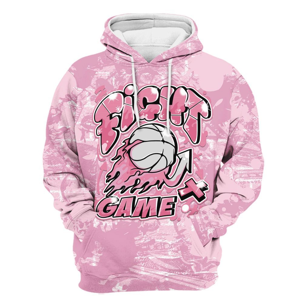 Hoodie To Match Orchid 4s - Fighter Games Graphic Street Art All Over Print