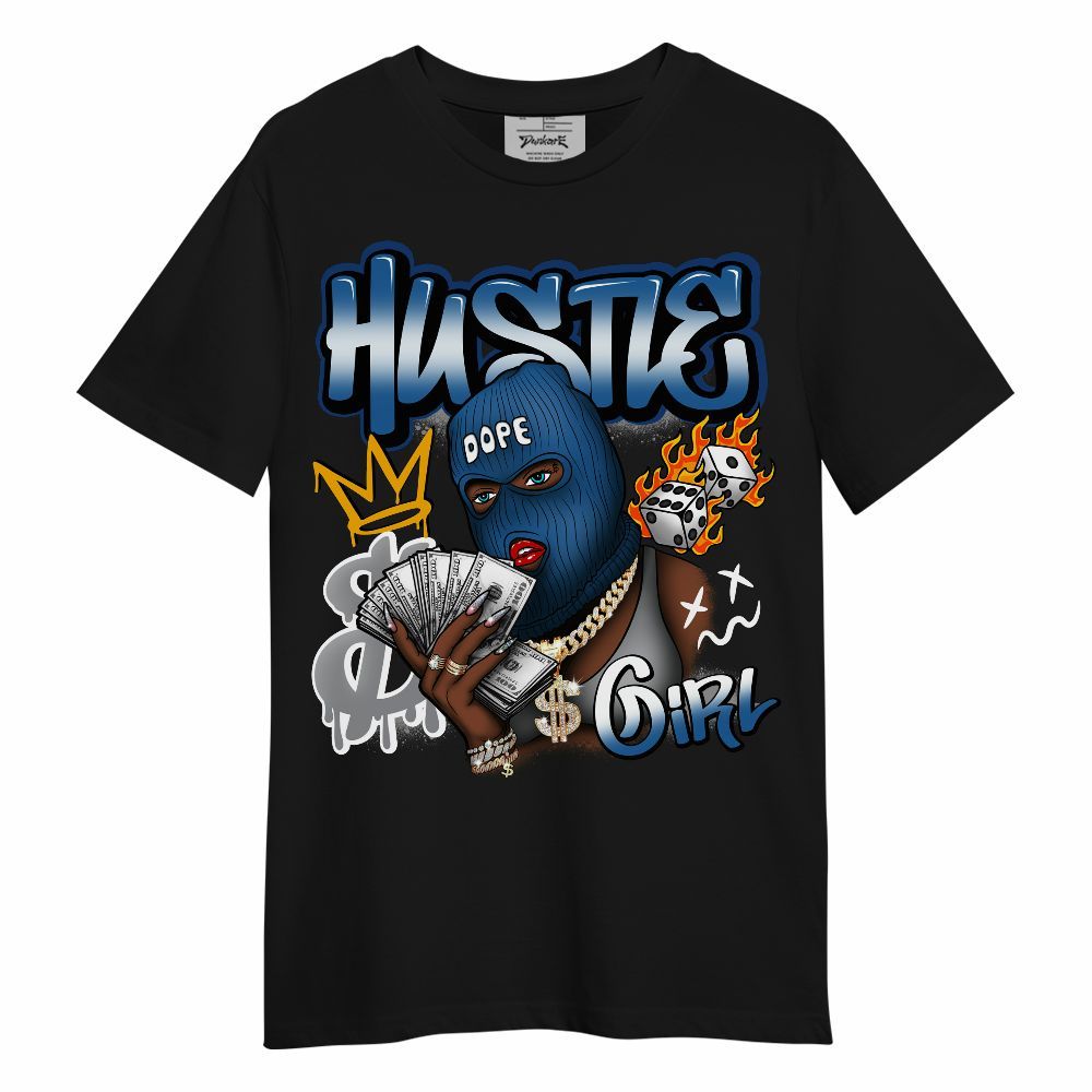 Shirt To Match French Blue 13s - Money Hustles Girl Streetwear Unisex Shirt