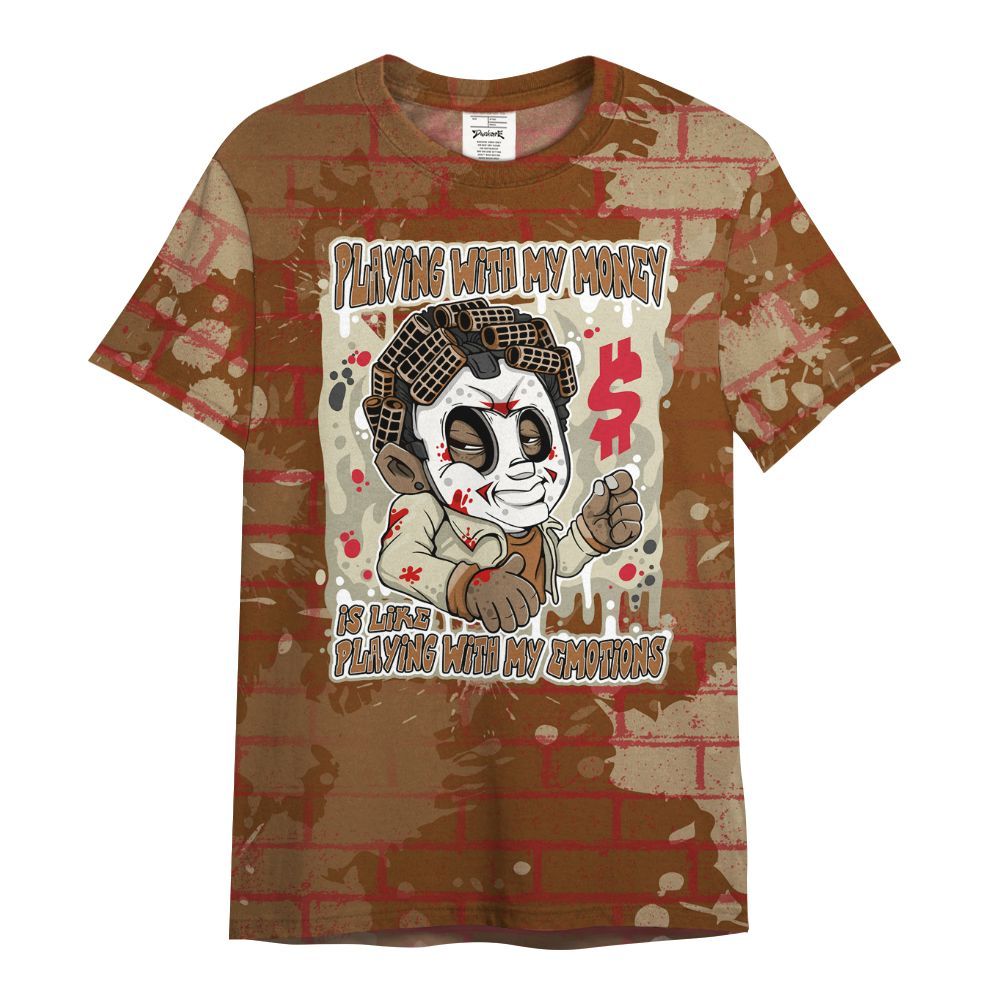 Shirt To Match Archaeo Brown 5s - Playing With My Money Graphic Halloween All Over Print