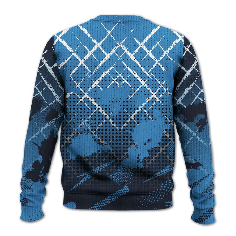 Knitted Sweater To Match Low OG Obsidian 1s - Halftone Stand Business Dripping