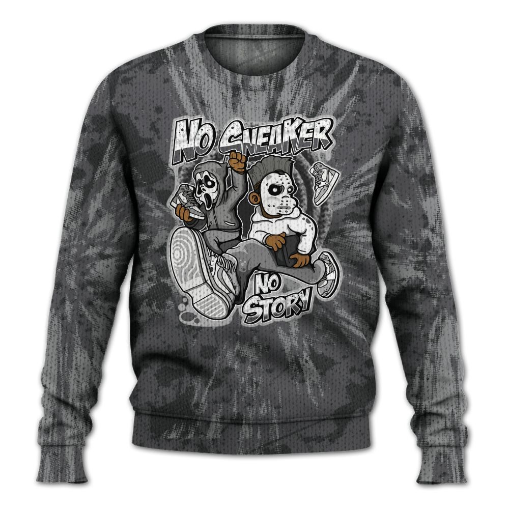 Knitted Sweater To Match White Thunder 4s - Sneakers Make Story Graphic Luxury