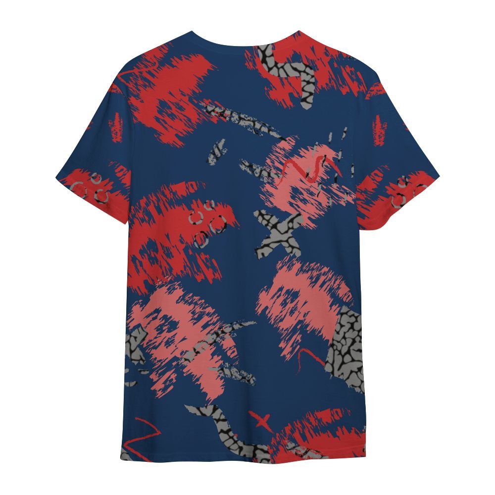 Shirt To Match SP Sport Royal 3s - Hustle Grind Pray Retro All Over Print