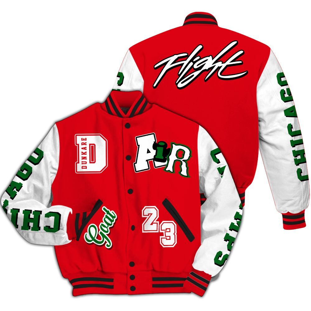 Varsity Jacket To Match Chicago 13s - AIR Number 23 GOAT All Over Print