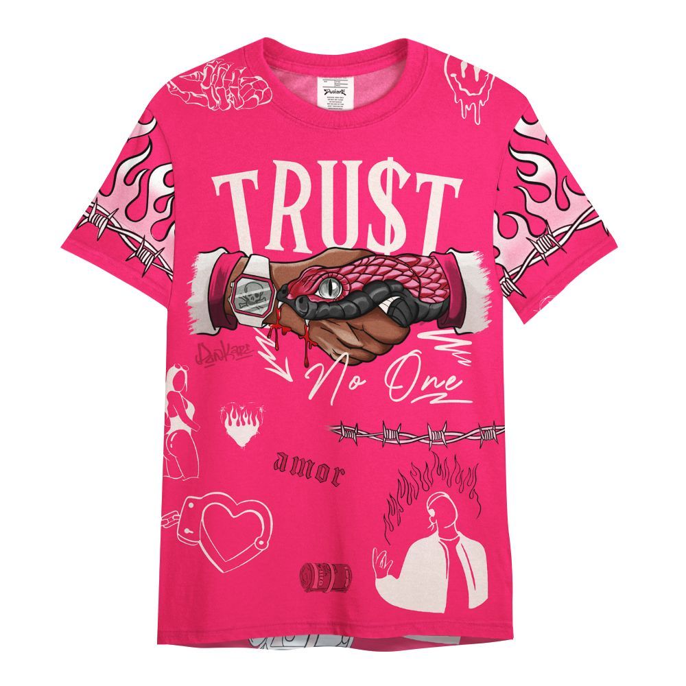 Shirt To Match A'One Pink Aura - Snake Trust No One All Over Print