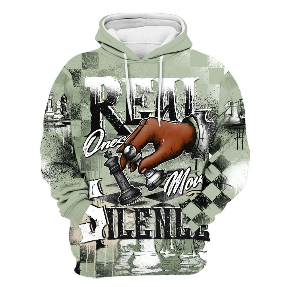 Hoodie To Match Seafoam Sail 4s - Chess Move In Silence All Over Print