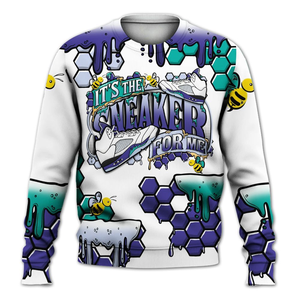 Sweatshirt To Match Retro Grape 5s - It's The For Me All Over Print
