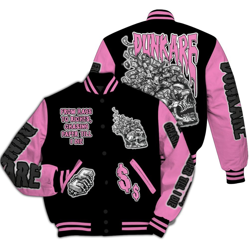 Varsity Jacket To Match Untouchable And Moments Black - From Rags To Riches All Over Print