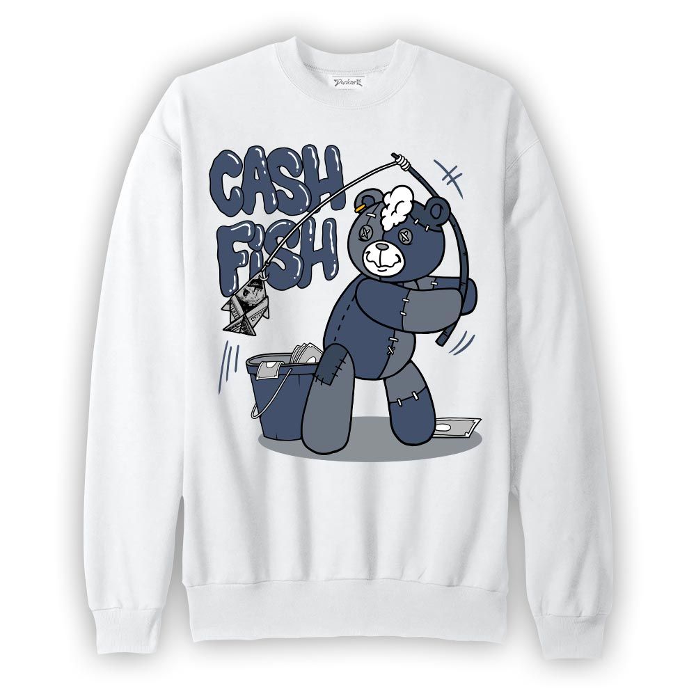 Sweatshirt To match Low Diffused Blue 11s Sweatshirt - Moneys Fish Hugz Graphic