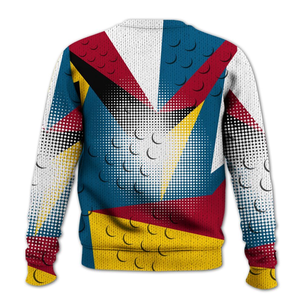 Knitted Sweater To Match GS Messy Room 4s - Poly Custom Name Number 23 5s