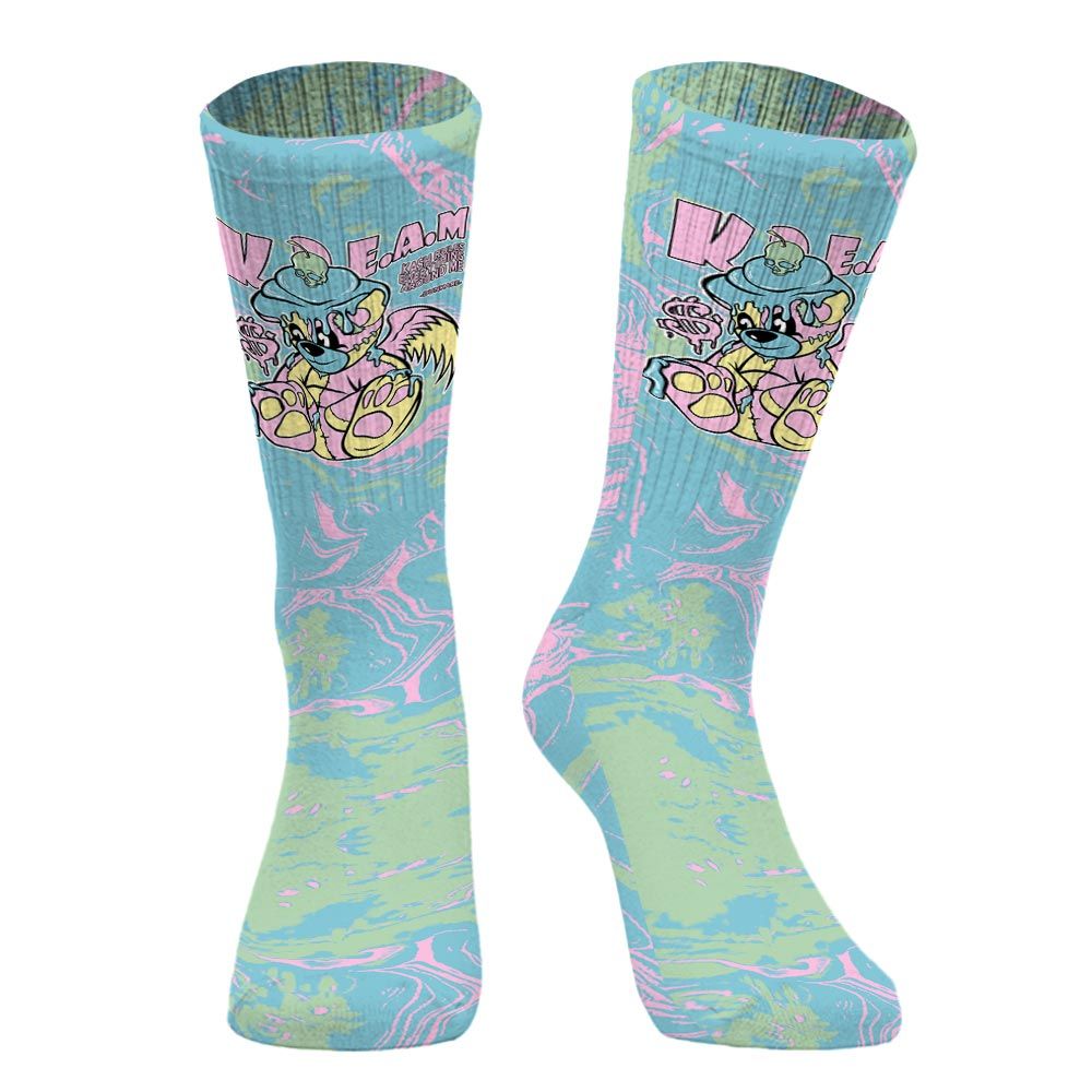 Sock To Match SB Dunk Low Visty - Loot Bear Liquid