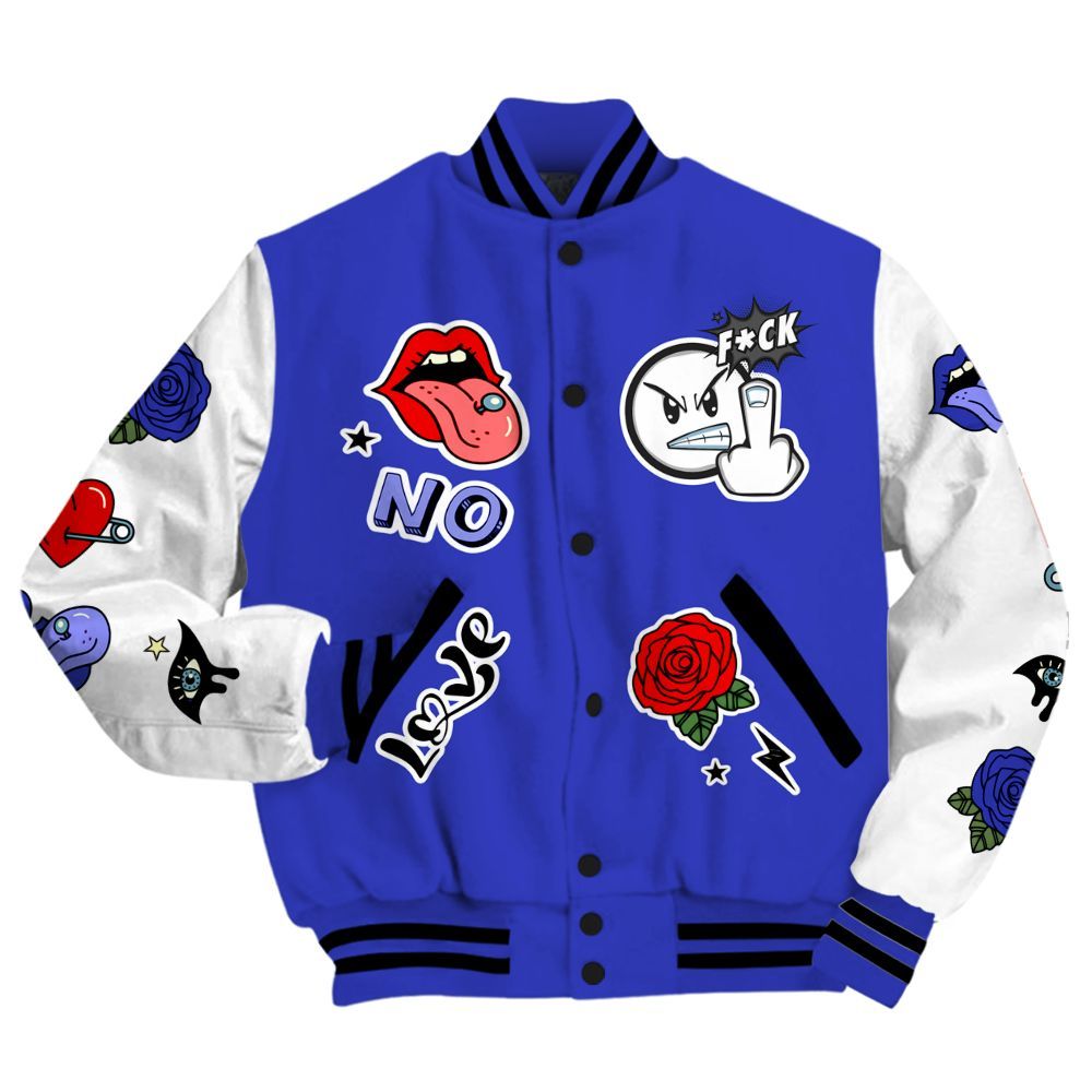 Varsity Jacket To Match Retro Black Concord 12s - FK Around Find Out All Over Print
