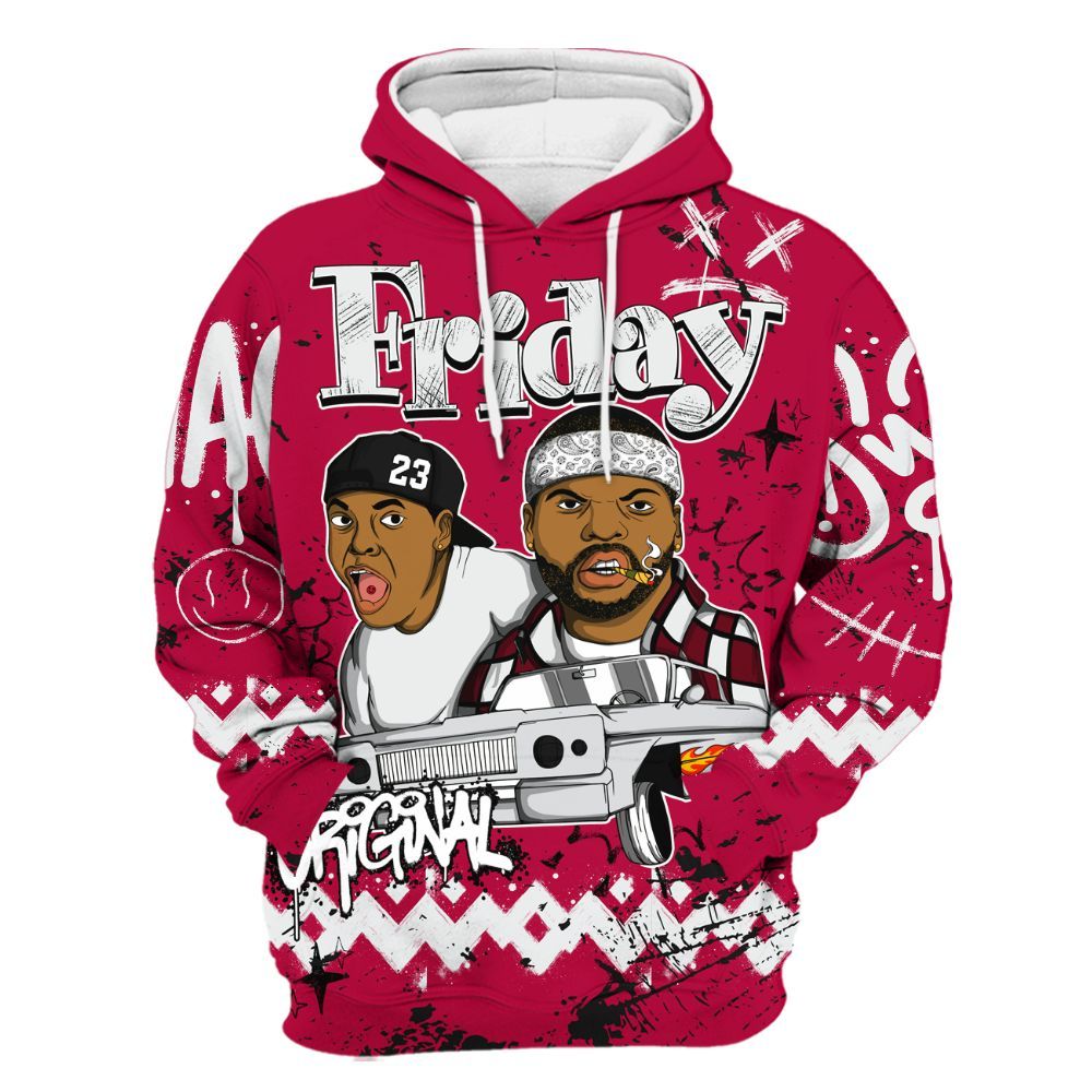 Hoodie To Match Retro Chicago 2s - Friday Sneaker Crayon All Over Print