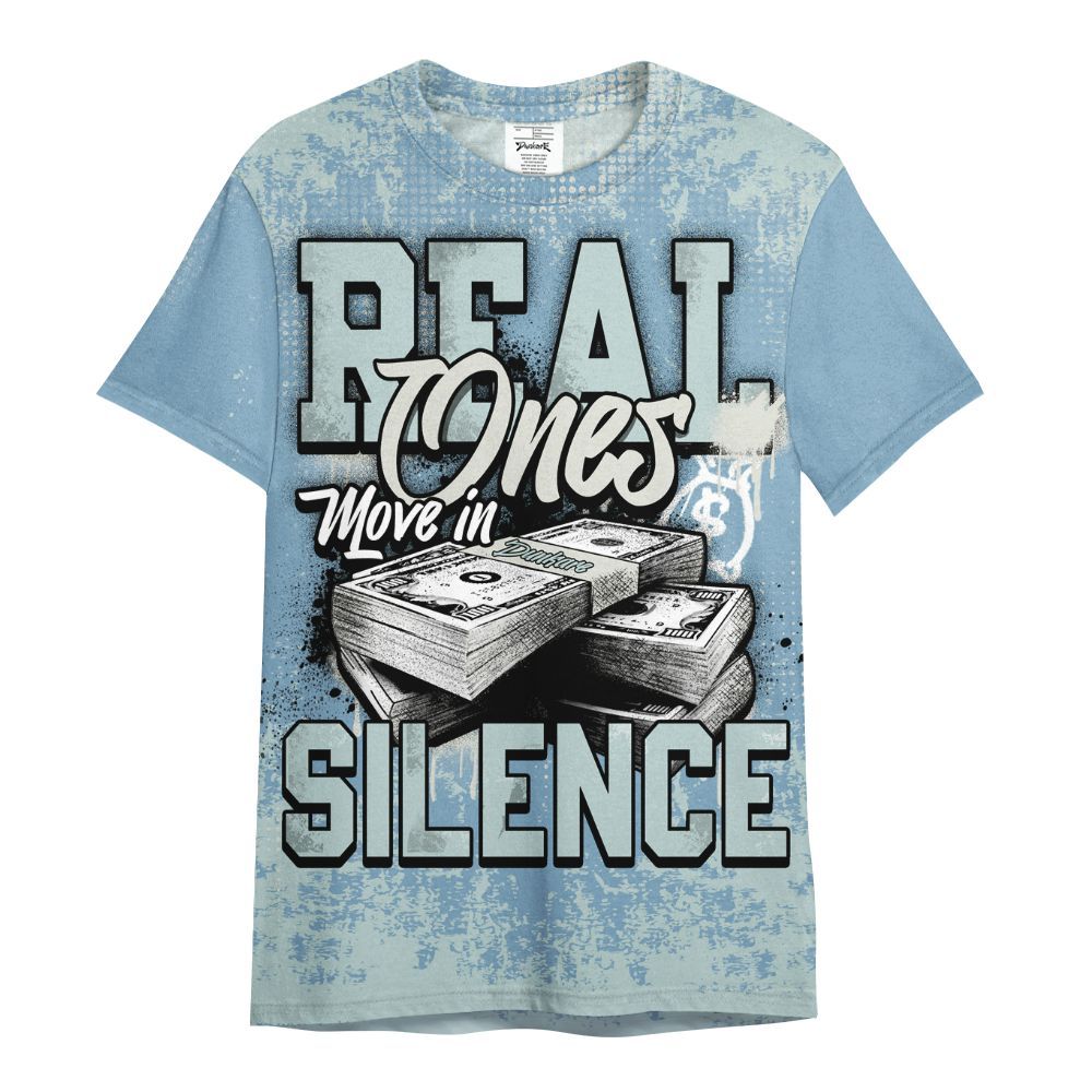 Shirt To Match Denim Worn Blue 2025 4s - Move In Silence Money Street Retro All Over Print