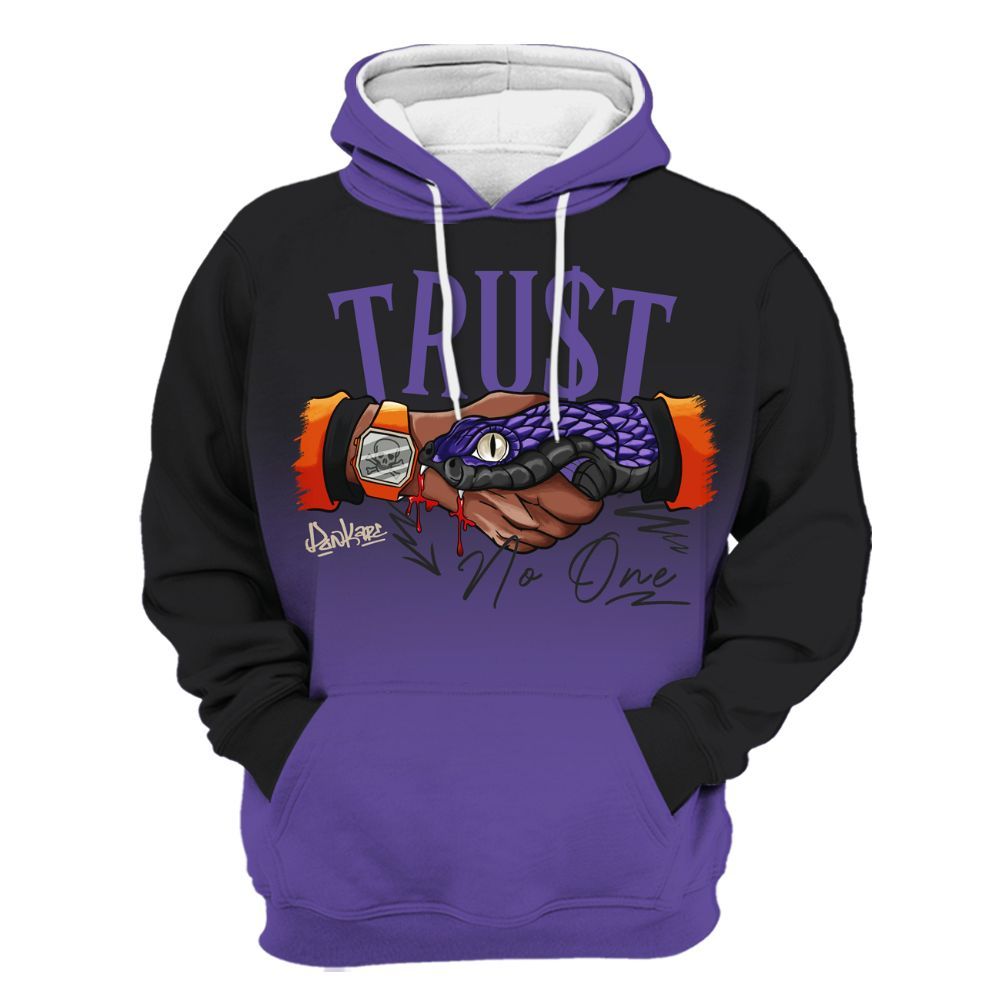 Hoodie To Match Air Max Waffle SP Voltage Purple - Snake Trust No One Drip All Over Print