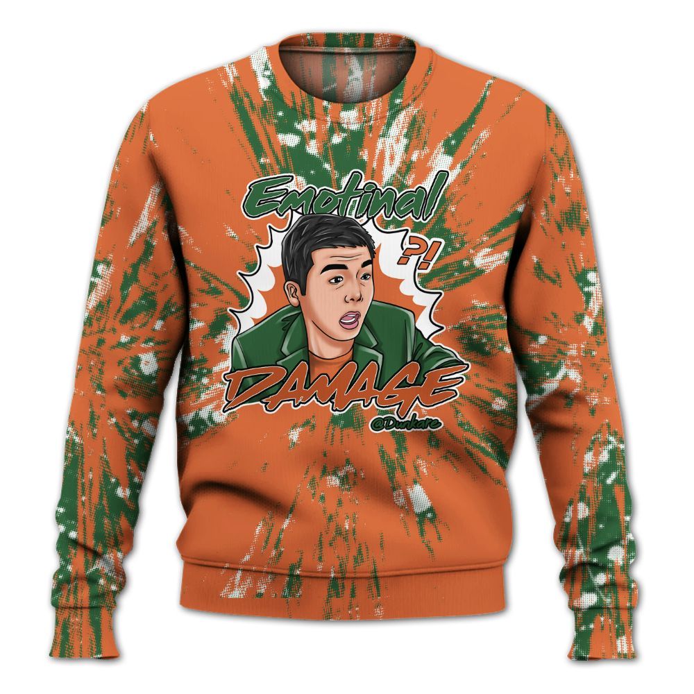 Sweatshirt To Match Low Miami 5s - Damaged Meme Shirt Unisex Outfit All Over Print