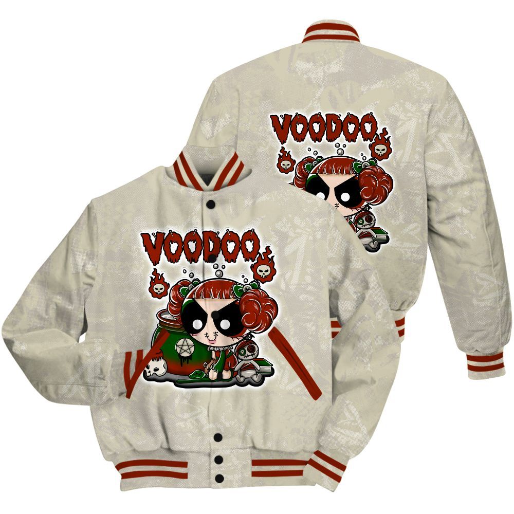 Varsity Jacket To Match El Grito 5s Shirt - Voodooz Heart Grunge All Over Print