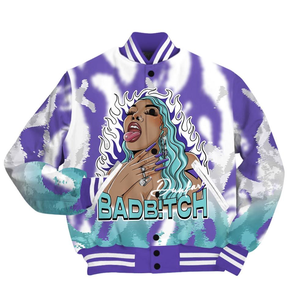 Varsity Jacket To Match Low Hornets 1s - Bad B!tch Burn Varsity Jacket Unisex