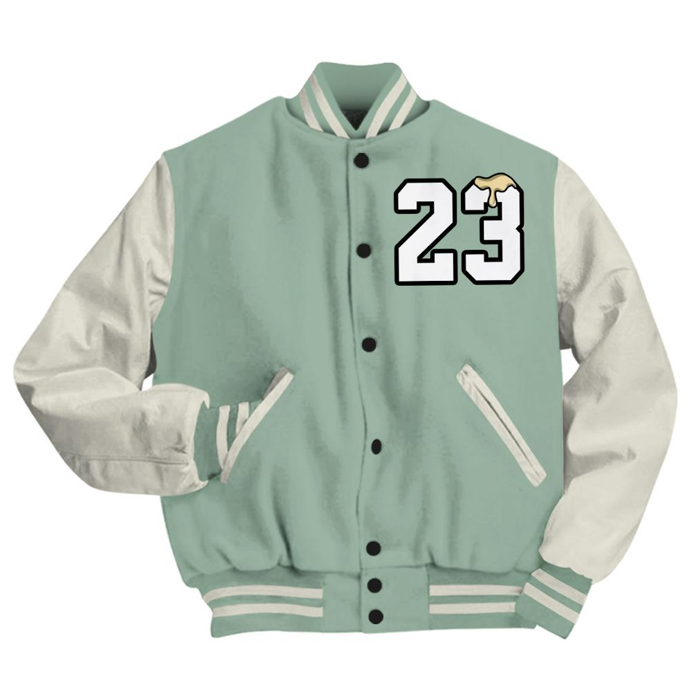 Varsity Jacket To Match Joins Year Of The Snake 5s - Custom Name Number 23 Drip All Over Print