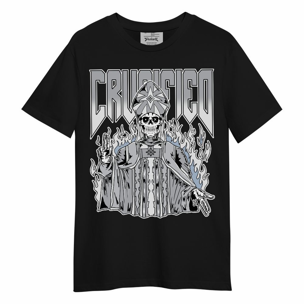 Shirt To Match Low OG Wolf Grey 1s - Crucified Skeleton Unisex Shirt