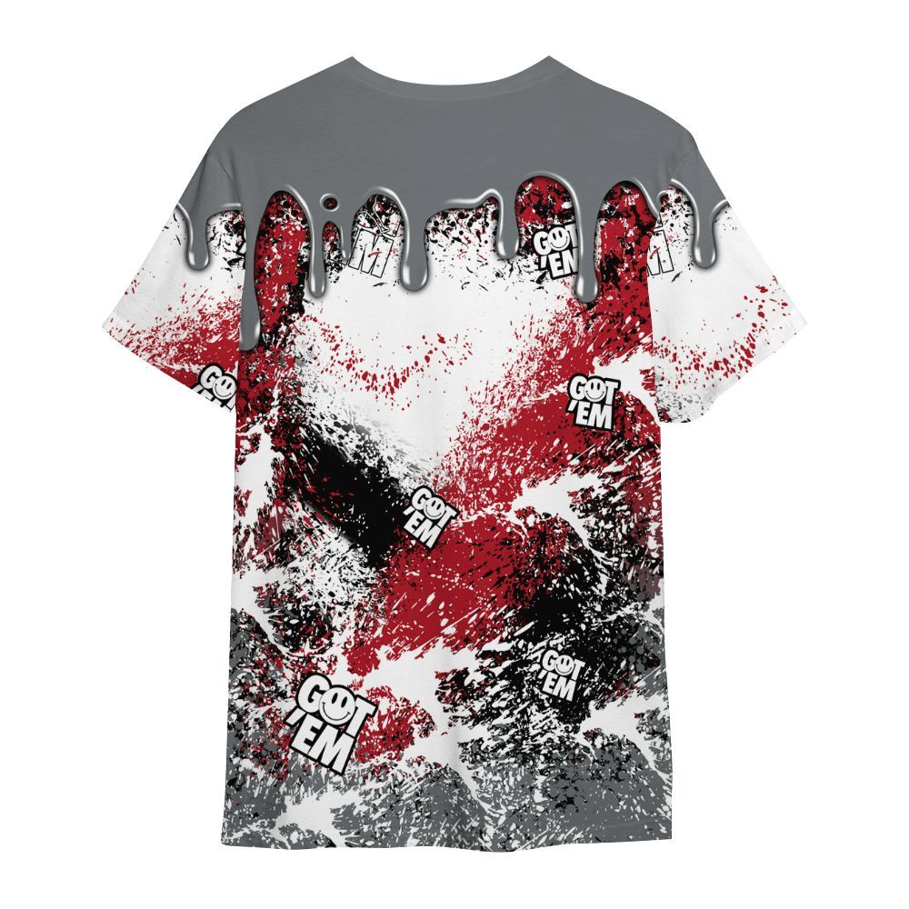 Shirt To Match Retro Fire Red 9s - Dripping 23 Drip All Over Print
