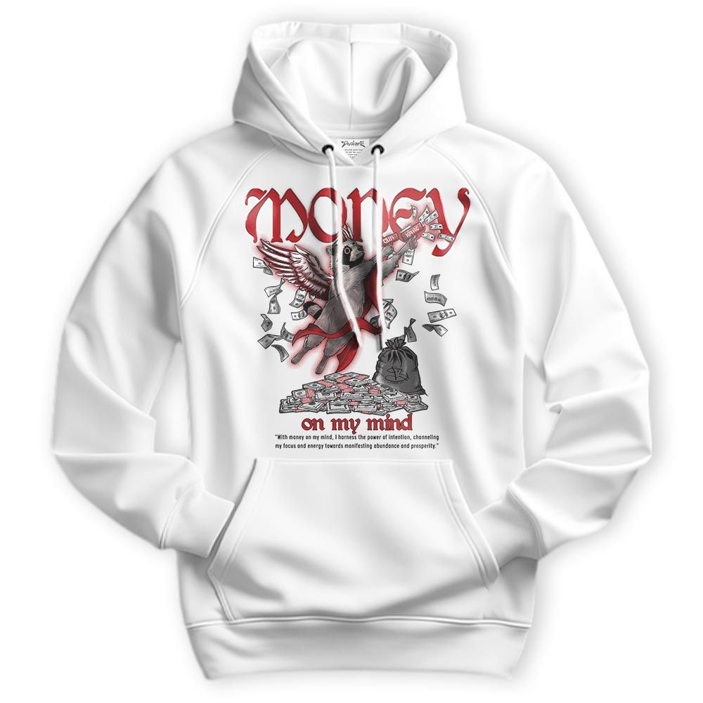 Sweatshirt To Match Red Taxi 12s Hoodie - Money On My Mind Raccoon Hoodie Unisex