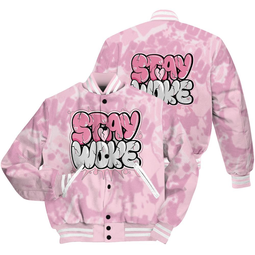 Varsity Jacket To Match Orchid 4s Shirt - Stay And Woken Street All Over Print