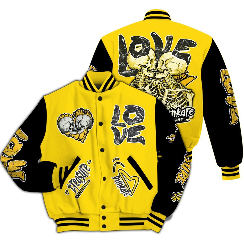 Varsity Jacket To Match Retro Thunder 4s - Skull Bear All Over Print