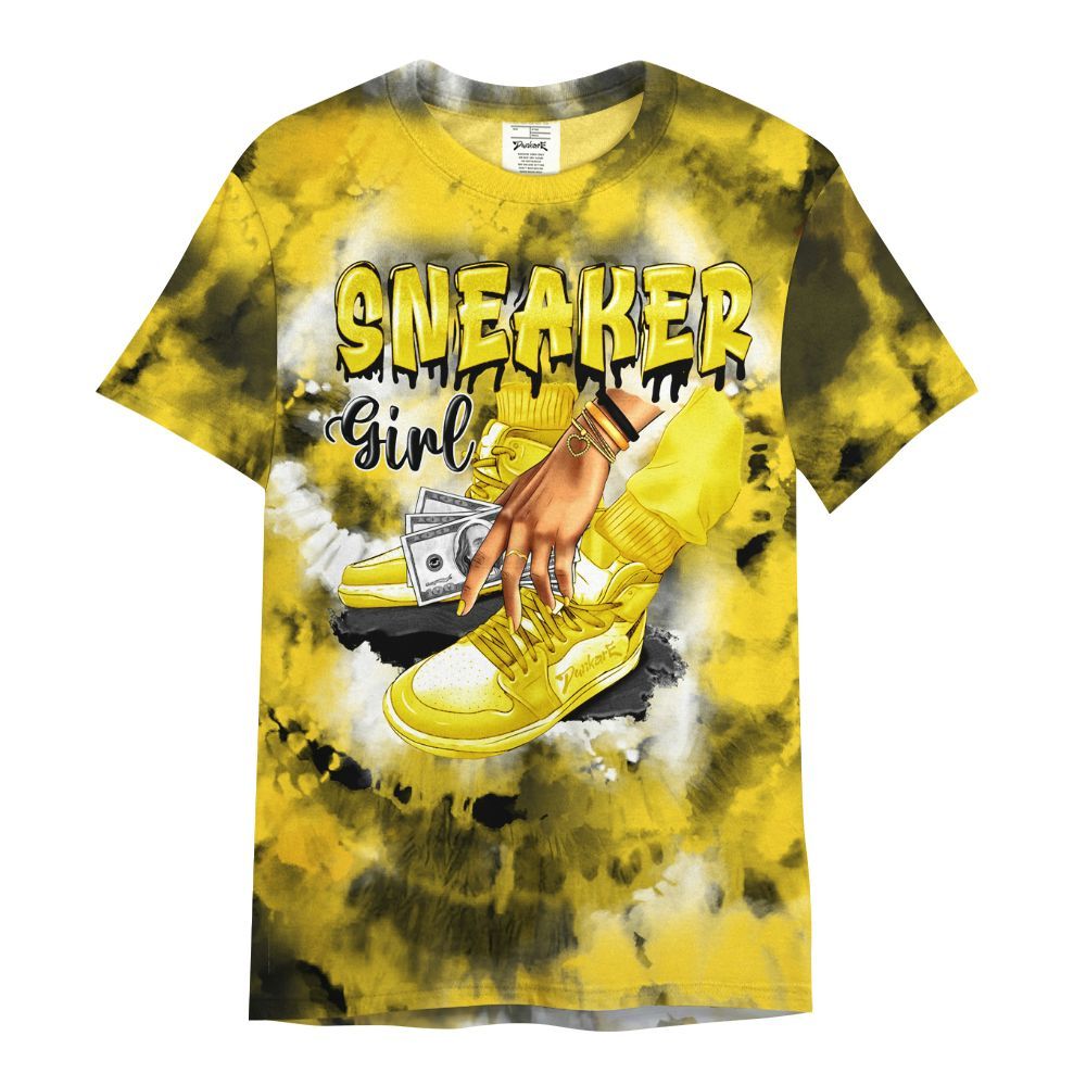 Shirt To Match Retro Thunder 4s - SNEAKER Girl Money Drip Tie Dye All Over Print