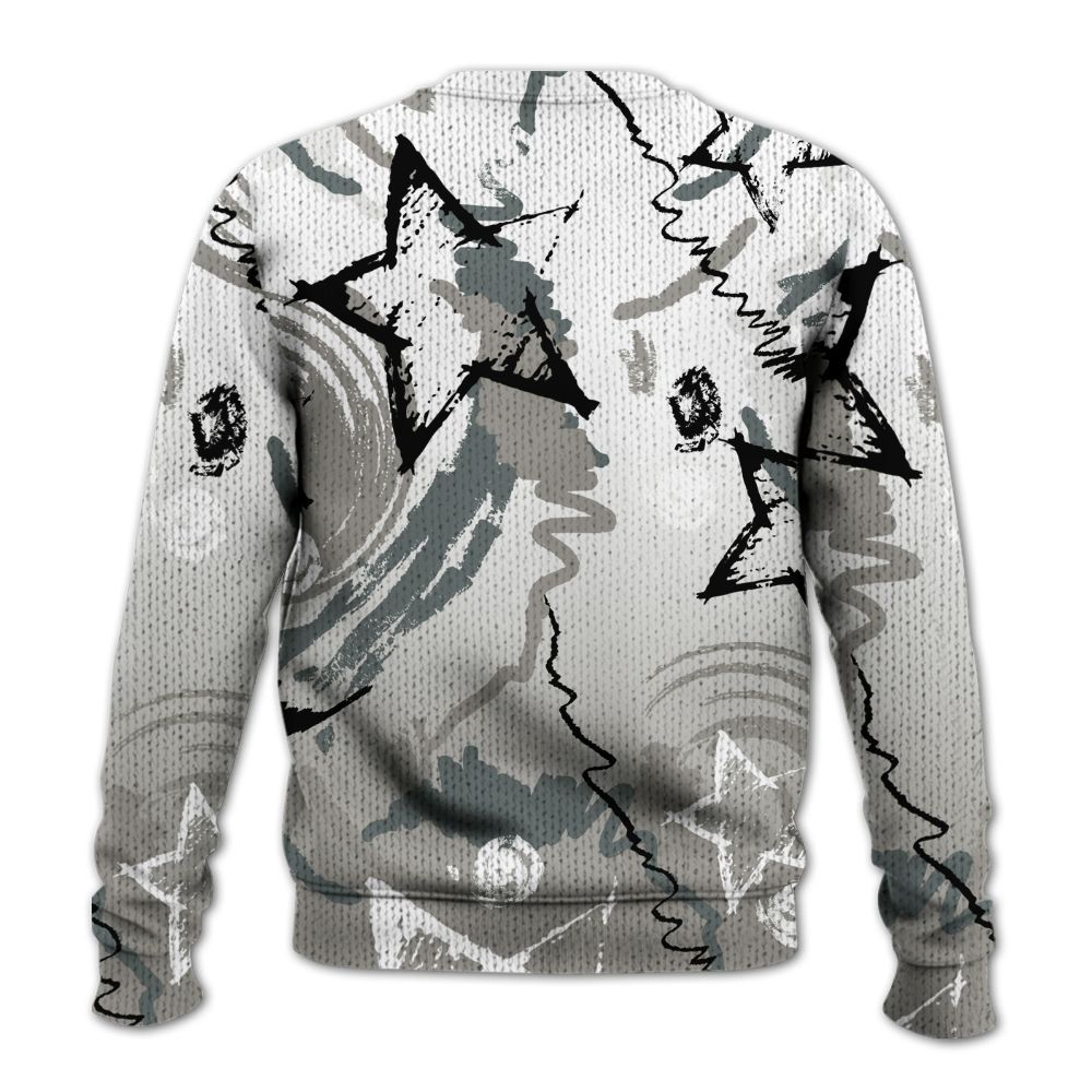 Knitted Sweater To Match Cool Grey 9s - Grind Shine Later Drip