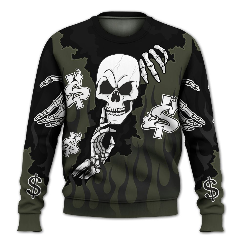 Sweatshirt To Match Retro Undefeated 4s - Ones Move In Silence All Over Print