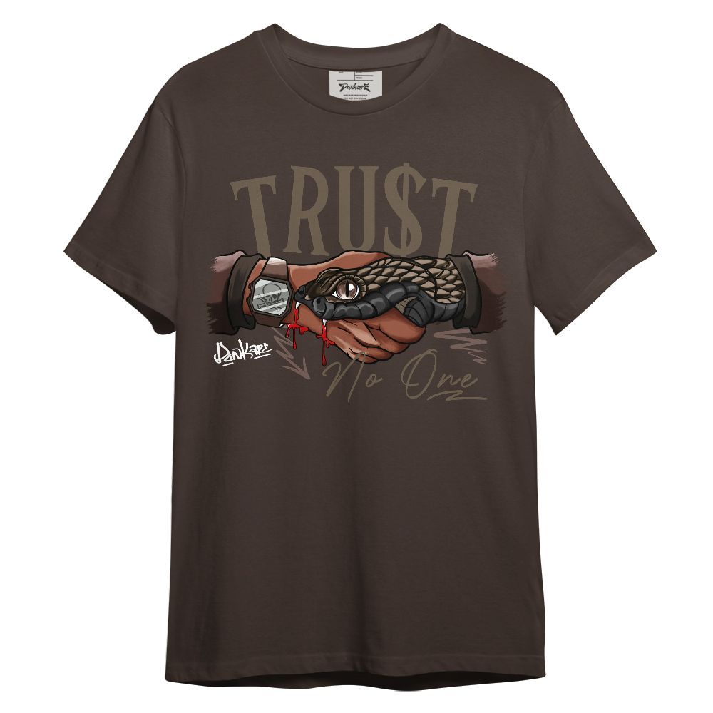 Shirt To Match AMM Dark Mocha 4s - Snake Trust No One Graphic