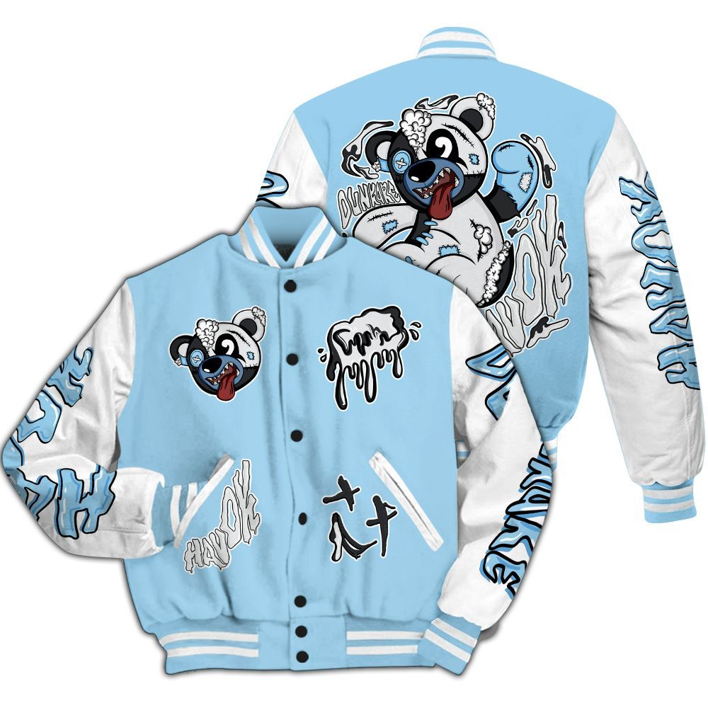 Varsity Jacket To Match Legend Blue 11s - Havok Bear All Over Print