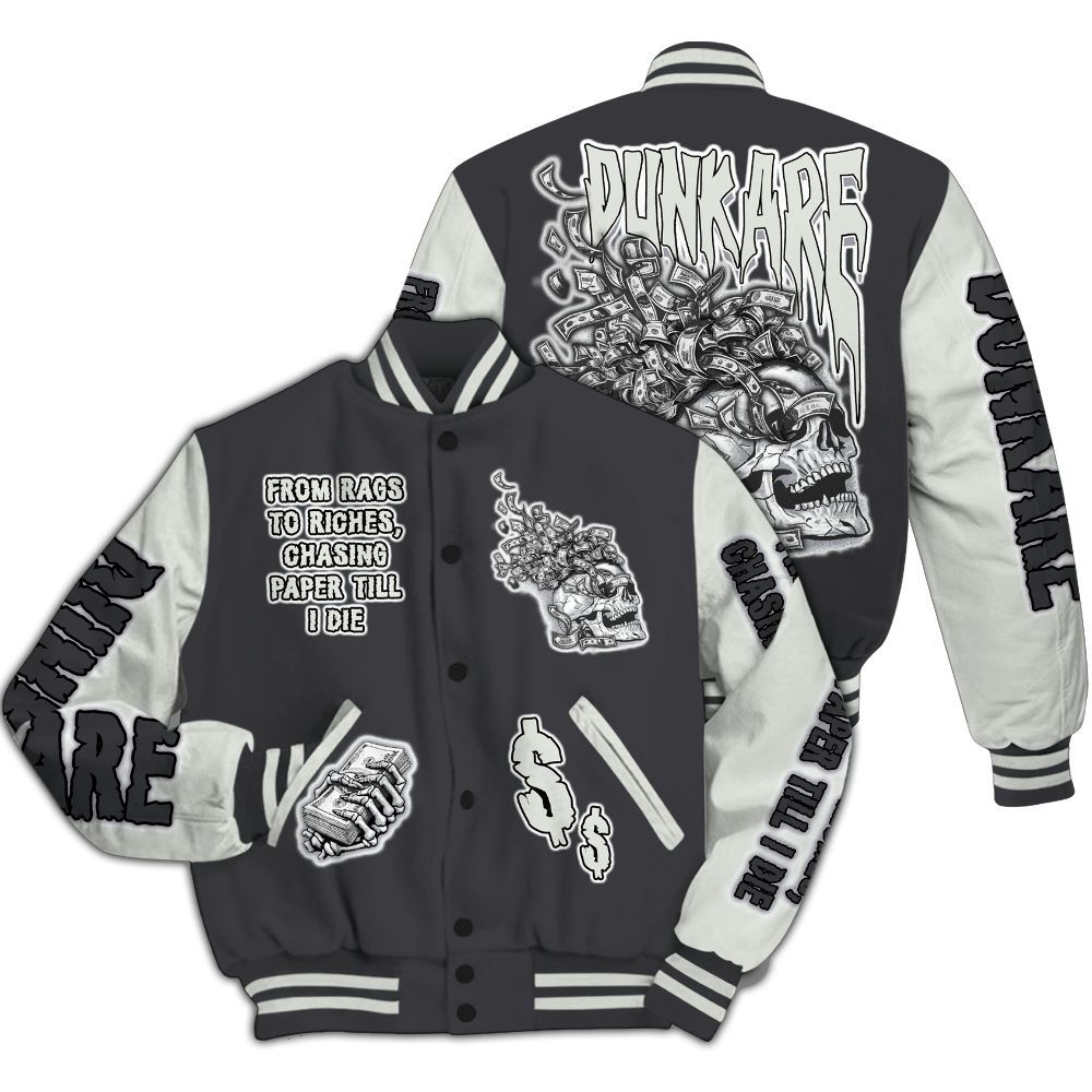 Varsity Jacket To Match Fear 4s - From Rags To Riches All Over Print