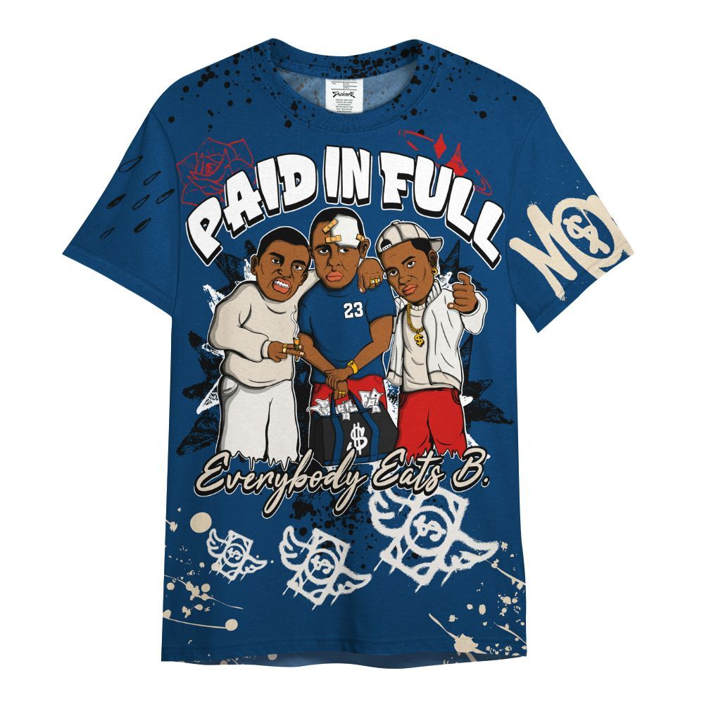 Shirt To Match Retro Rare Air 11s - Everybody Paid In Full Crayon All Over Print