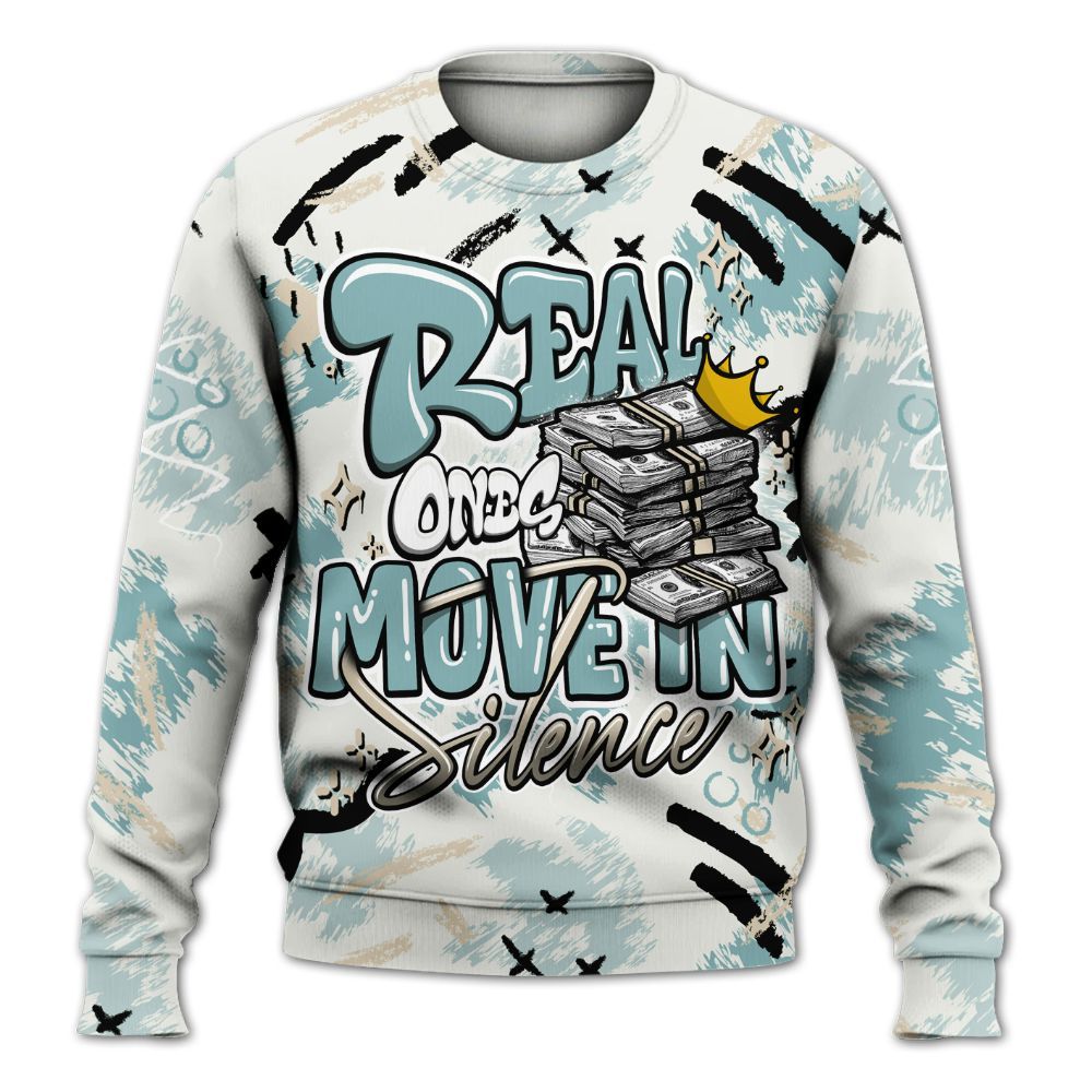 Sweatshirt To Match Dunk Low Glacier Blue Pale Ivory - Real Ones Move In Streetwear All Over Print