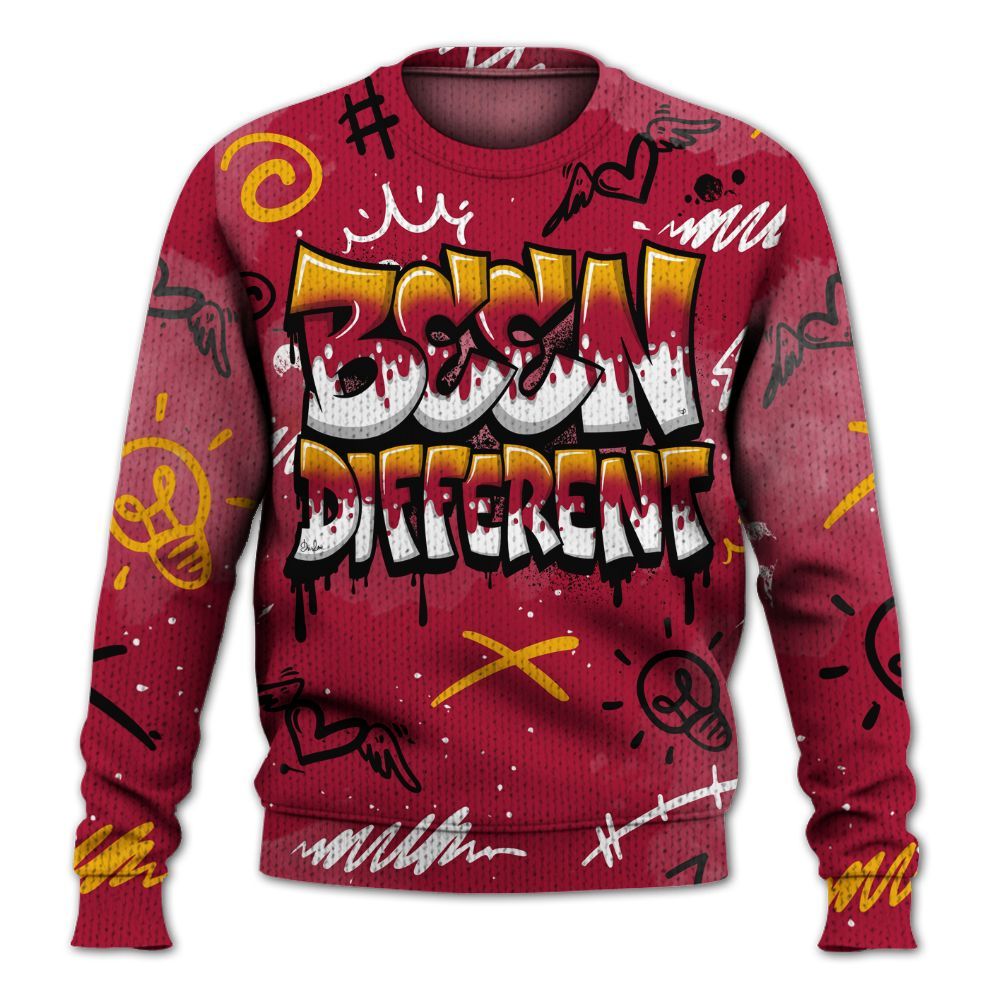 Knitted Sweater To Match Cardinal 7s - Drip Been Di2ferent