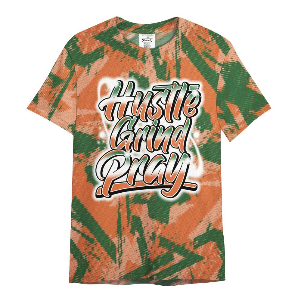 Shirt To Match Low Miami 5s - Hustles And Prayer Graphic Halftone All Over Print