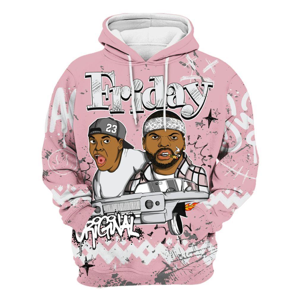 Hoodie To Match Air Max DN Pink Foam - Friday Sneaker Crayon All Over Print