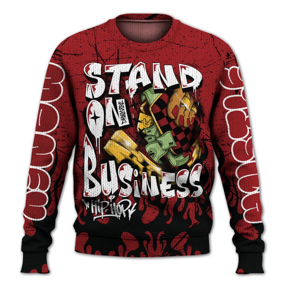 Sweater To Match Alternate Flu Game 12s - Stand Business Graffiti Graphic