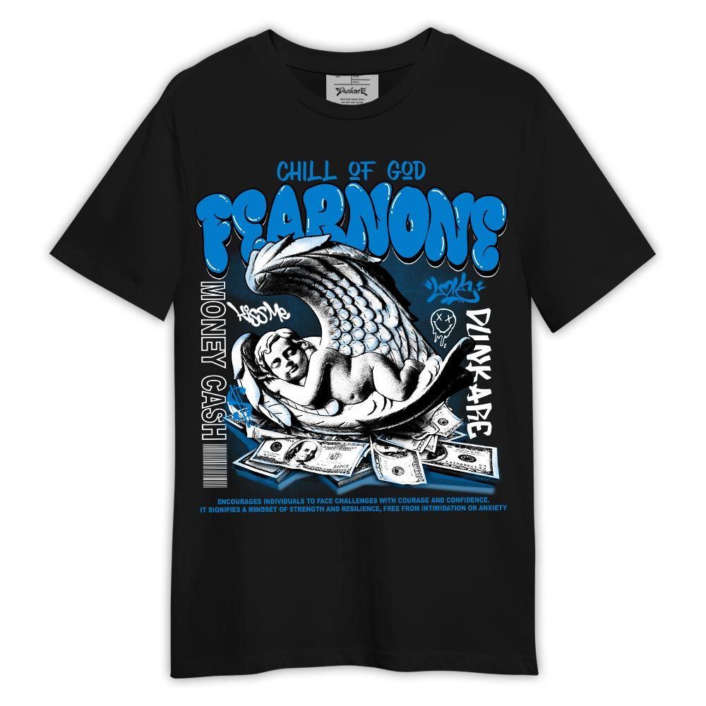 Shirt To Match Industrial Blue 4s - Fear None Shirt Military Blue 4s Outfit