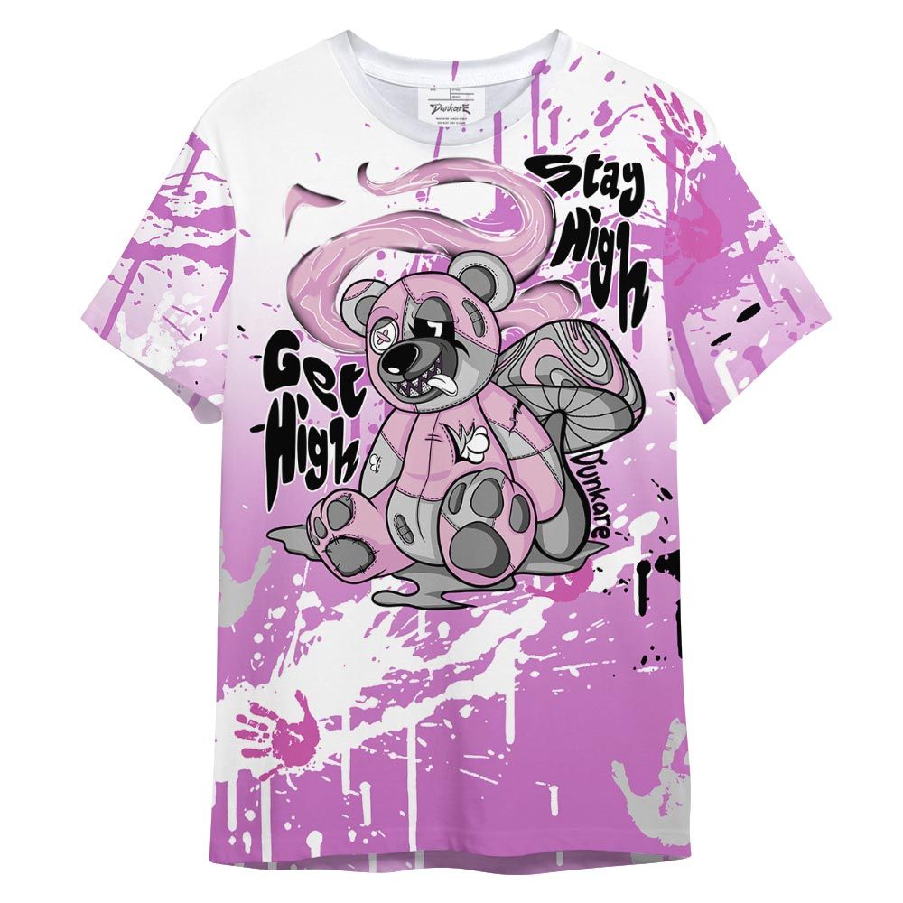 Shirt To Match Hyper Violet 4s T- - Get High Bear T- Shirt Graphic Dripping Unisex 1101 NCMD