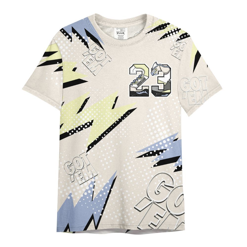 Shirt To Match Luminous Green 5s - 23 Custom Name 5s All Over Print