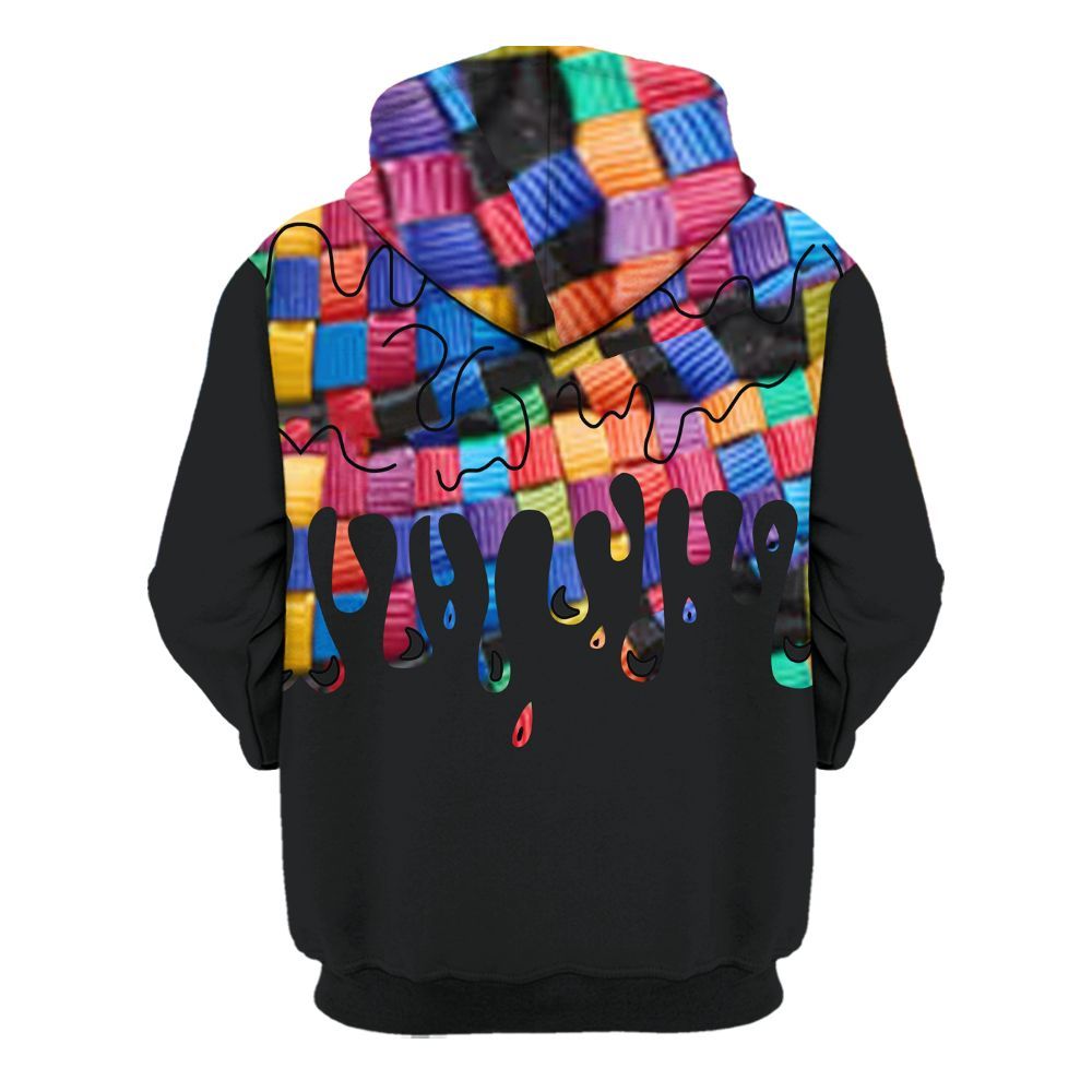 Hoodie To Match Air Rainbow Weave - Snake Trust No One Drip All Over Print