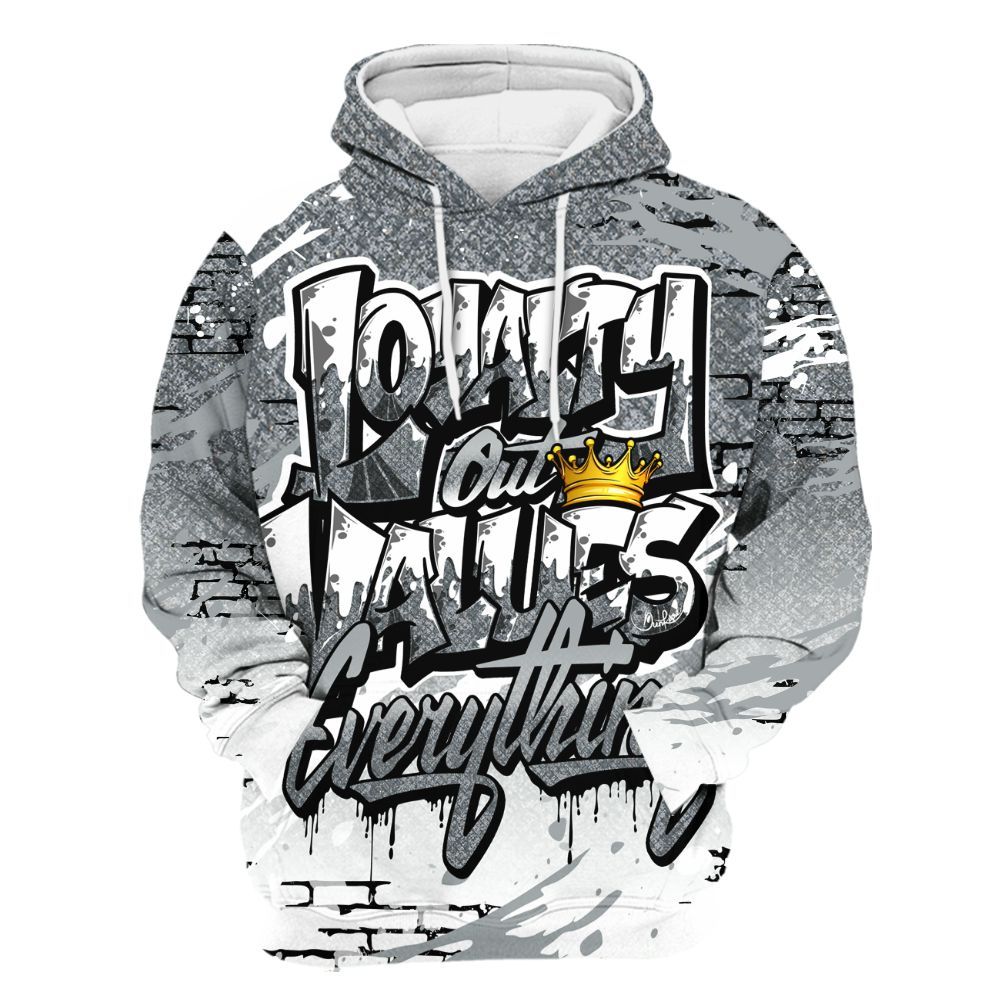 Hoodie To Match Low CNY Year Of The Snake 11s - Values Of Loyalty Drip All Over Print