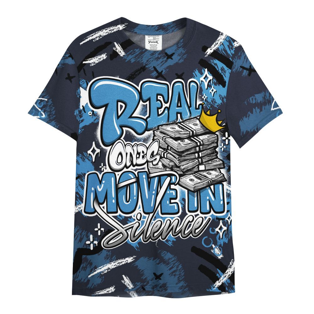 Shirt To Match Low OG Obsidian 1s - Real Ones Move In Streetwear All Over Print