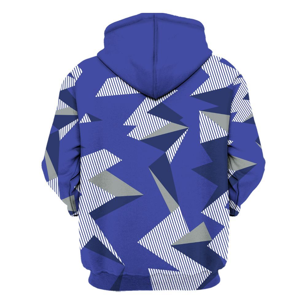 Hoodie To Match Shox TL Royal - Geometric Camouflage Pattern All Over Print