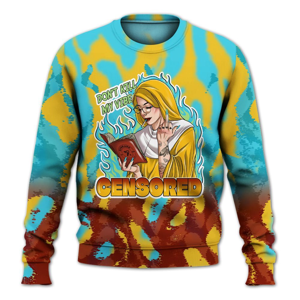 Sweatshirt To Match SB Dunk Di'Orr Greenwood - Censoredz Burn All Over Print