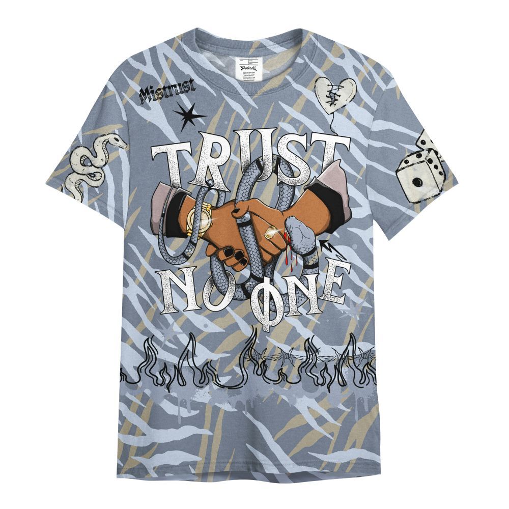Shirt To Match Ja 2 Induction - Trust No One Snake-Bite Doodle Crayon All Over Print