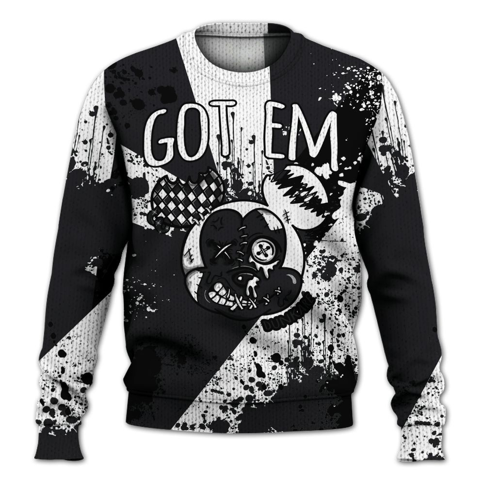 Knitted Sweater To Match White Thunder 4s - Got Em Drip