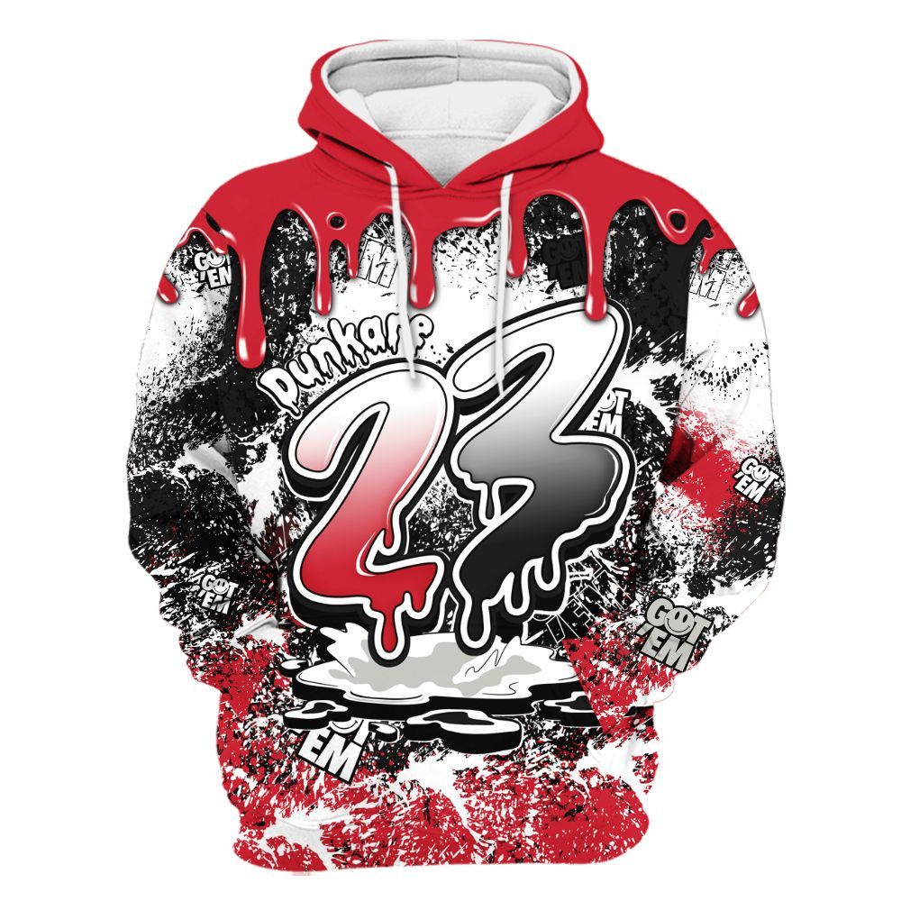 Hoodie To Match Flight Club 4s - Dripping 23 Drip All Over Print